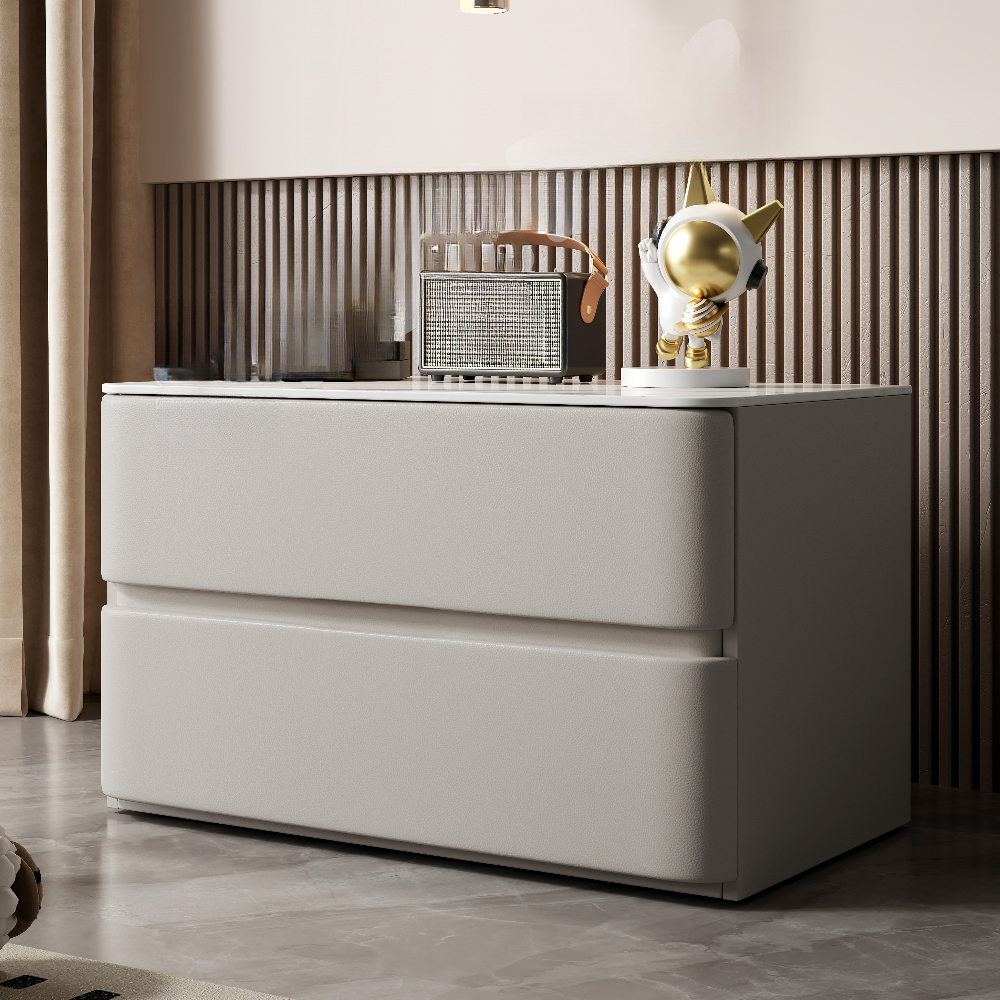 Artistic 2 Drawers Drawer Storage Bedside Table - image 3