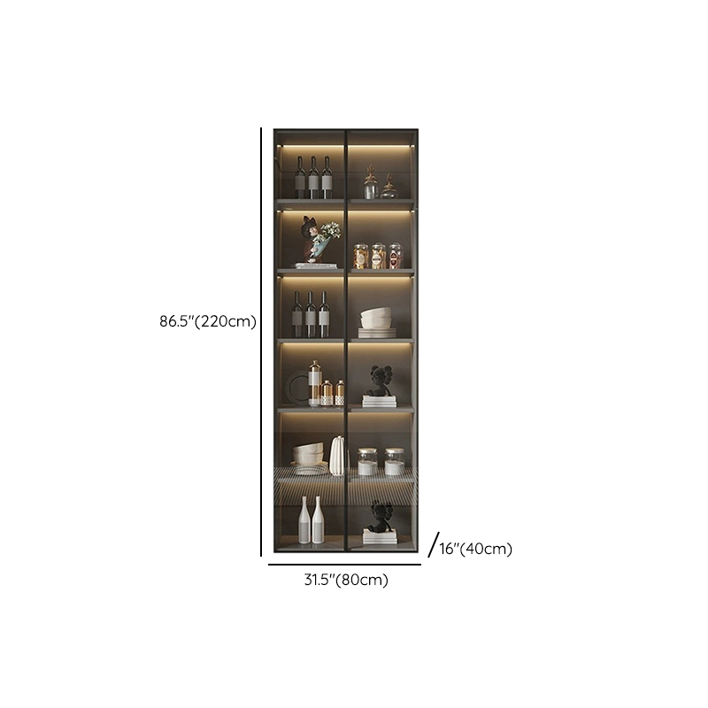 White Modern Buffet Cabinet with Cabinets and Shelves, Full Assembly Needed - image 14