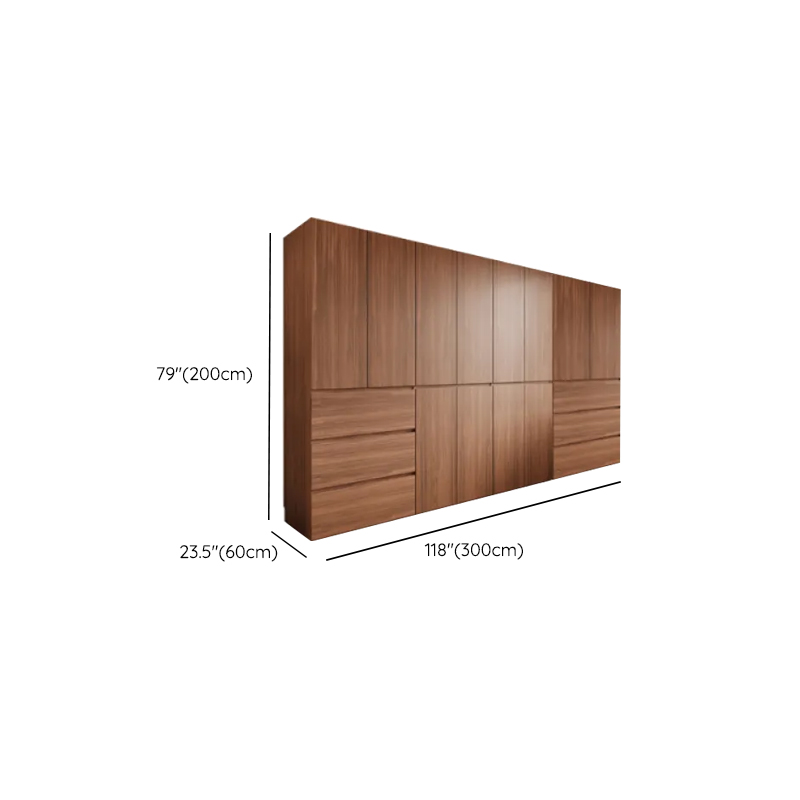 Acorn Minimalist Laminate Wardrobe Closet with 3-Drawer/6-Drawer, Soft Close Door, Interior Shelves, and Clothing Rod - image 24