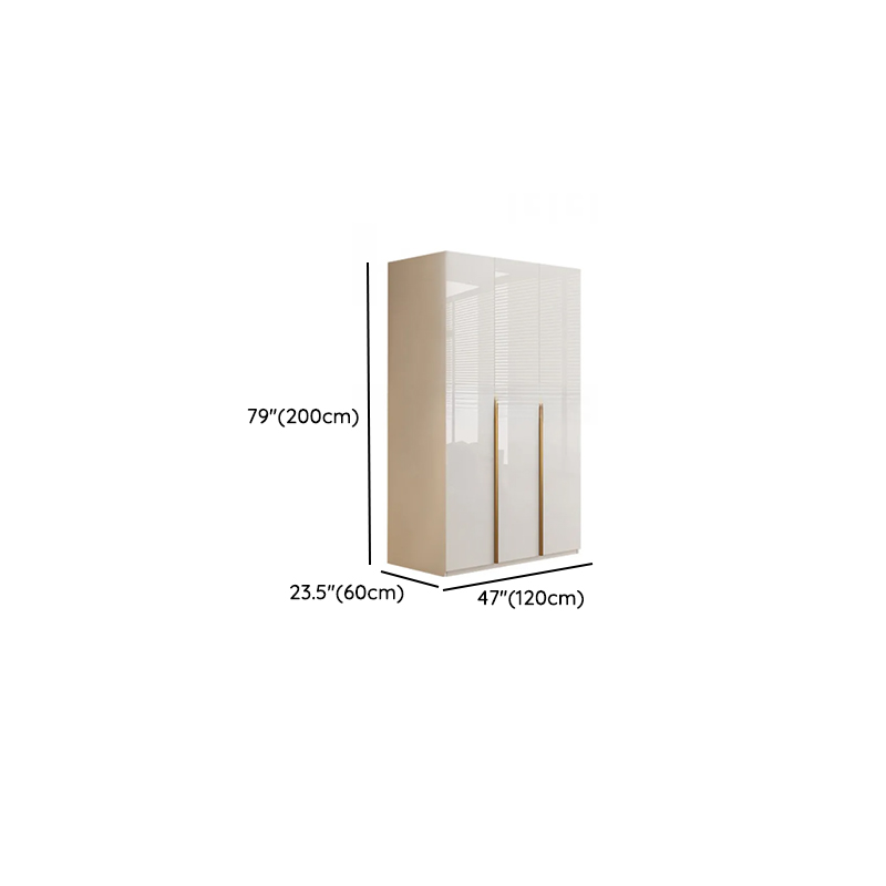 Chalk Minimalist Laminate Cabinet Armoire with Soft Close Drawer, Soft Close Door, Interior Shelves, and Clothing Rod - image 9