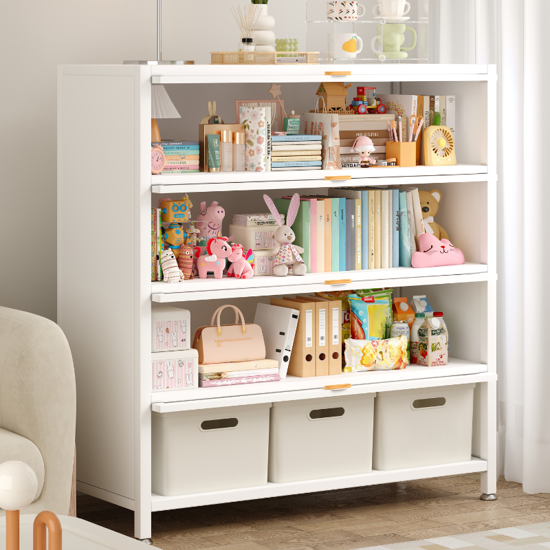 Casual Iron Desk Combo Dresser with Multiple Cabinets and Interior Shelves Options - image 7