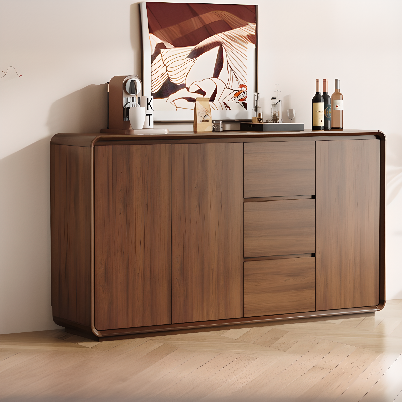 Casual Cocoa Standard/Narrow Sideboard with 3 Drawers/3 Shelves/2 Doors/3 Doors