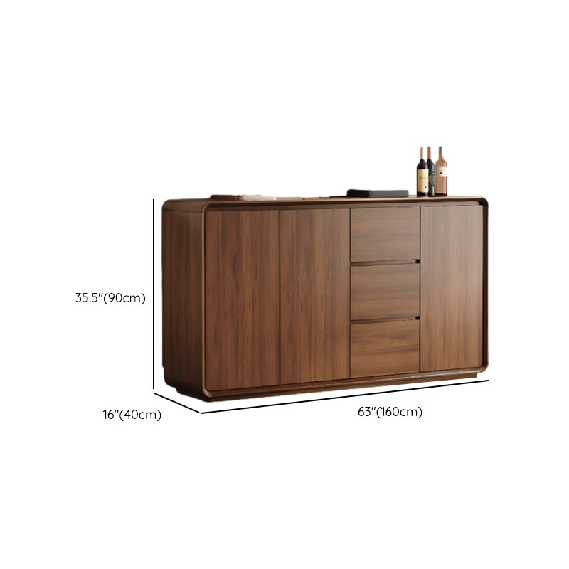 Casual Cocoa Standard/Narrow Sideboard with 3 Drawers/3 Shelves/2 Doors/3 Doors - image 15