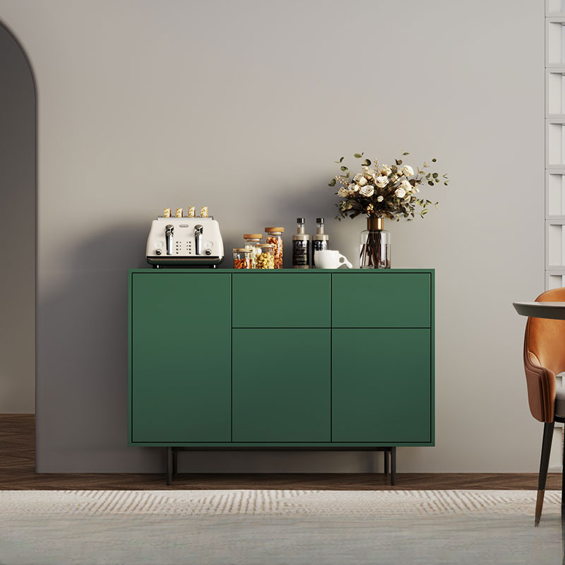 Ground Design Narrow Server with 2 or 1 Drawer, Drawers Storage, Alterable Shelf, and 3 or 2 Doors Tabletop - image 5