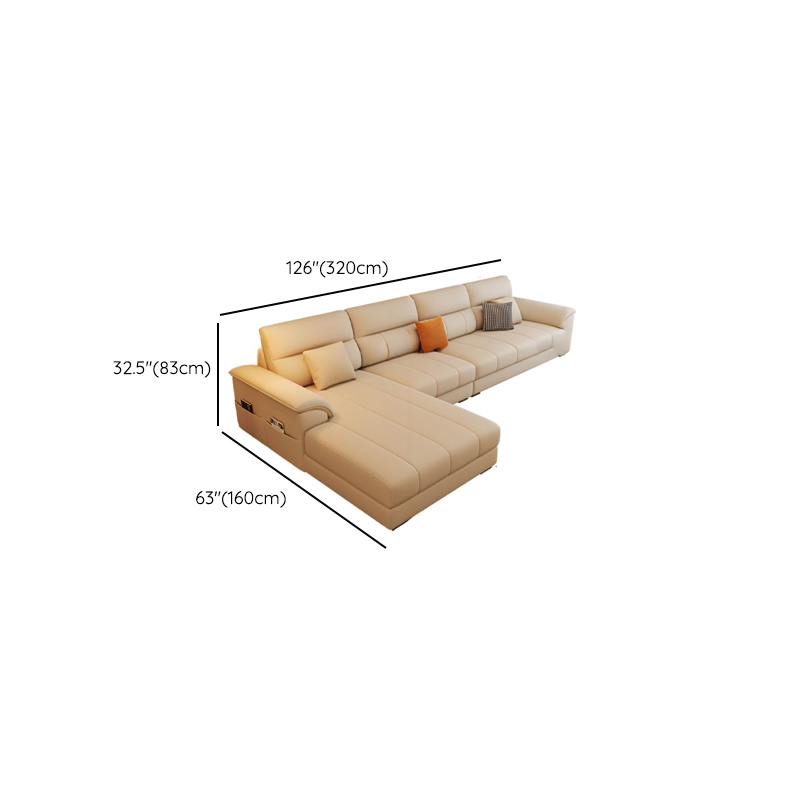 Straight/L-Shape Reversible/Horizontal Sofa/Sofa Recliner with Concealed Support & Natural Wood Frame - image 21