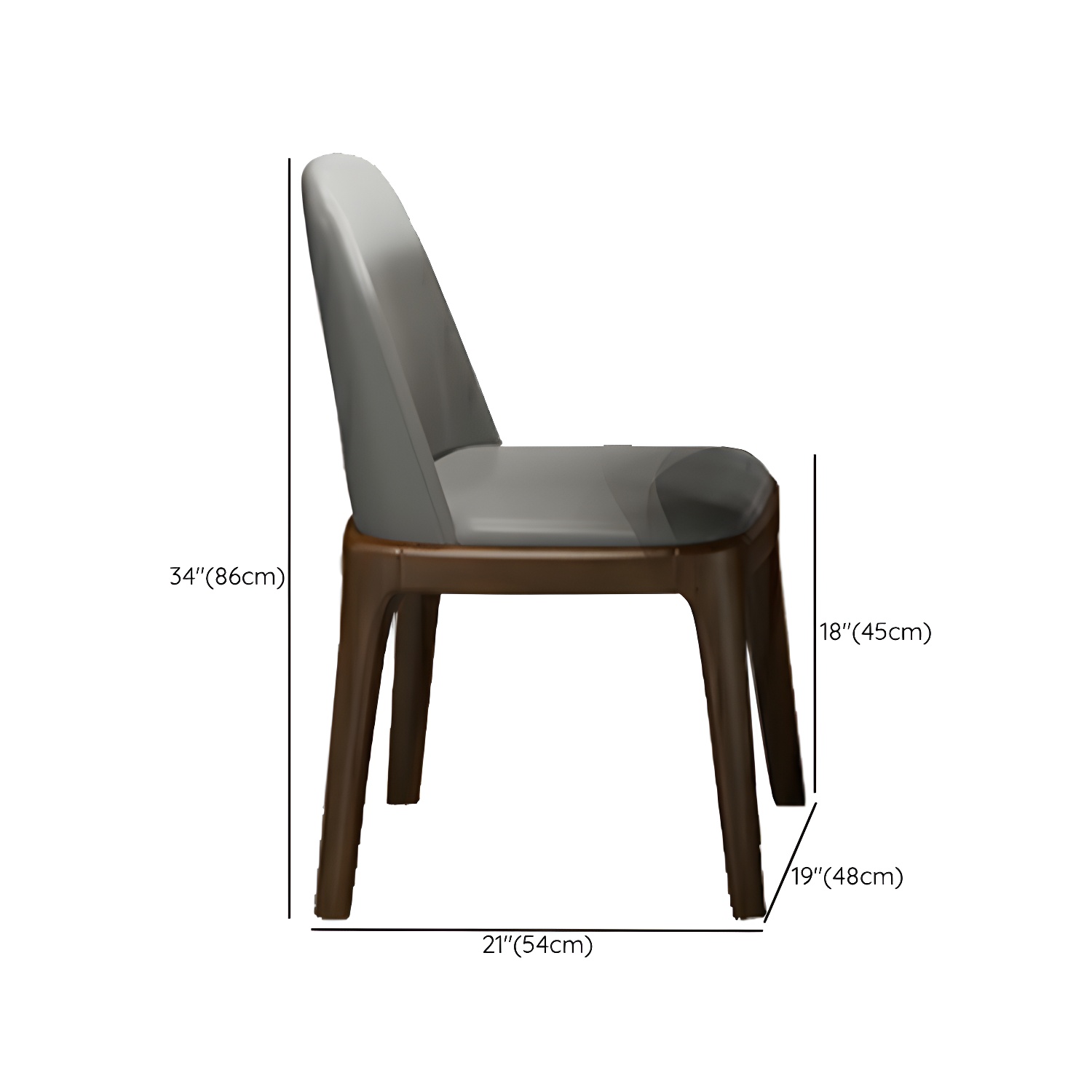 Modern Wood Dining Table Set with White Table top and Solid Wood Brown Base - image 13
