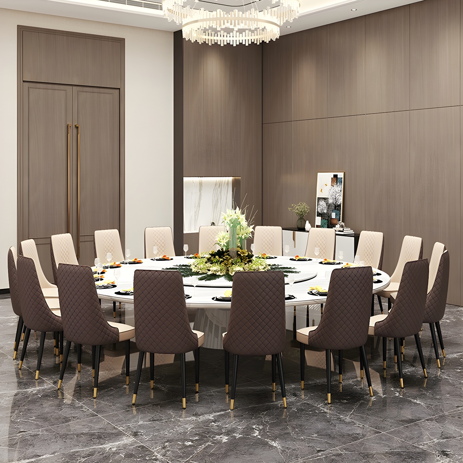 Comfortable and Stylish Faux Leather High Back Upholstered Chair for Kitchen and Dining - image 11