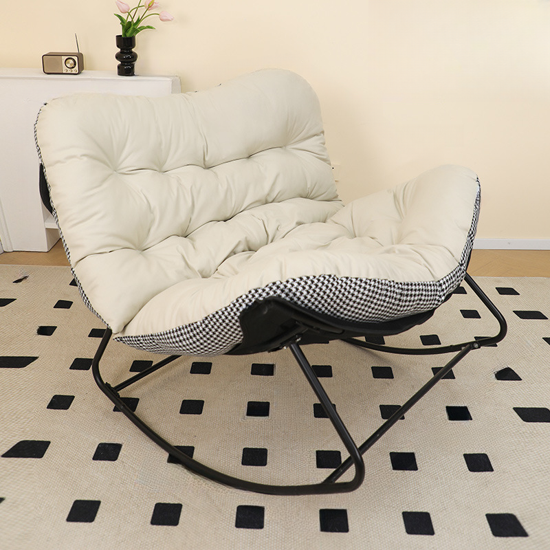 2 Person Rocking Chair Couch with Rear Back and Stationary