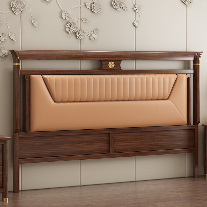 Trendy Panel Headboard in Natural Wood with No Distressing, Rectangle Shape for King/Queen/Full Bed, Featuring Sponge Upholstery and Standard Height - image 6