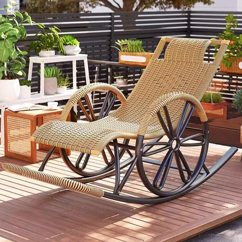 Simple Synthetic Rocking Chair with Scratch-tolerant Track Arm - image 19