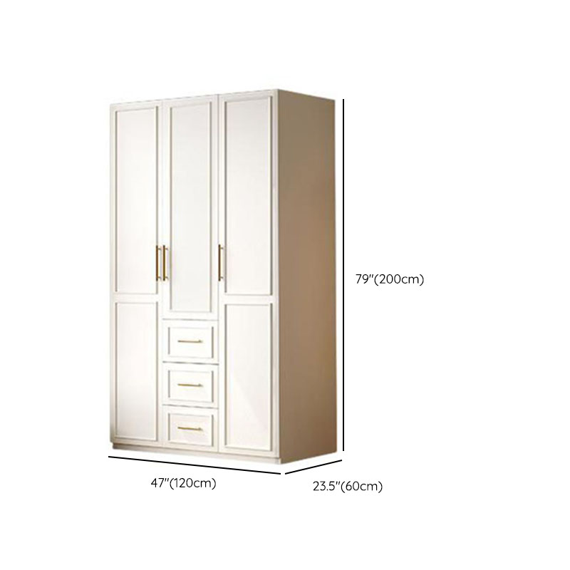 Modern Manufactured Wood Standalone Almirah with Soft Close Drawer, Soft Close Door, Interior Shelves, and Hanging Rod - image 9
