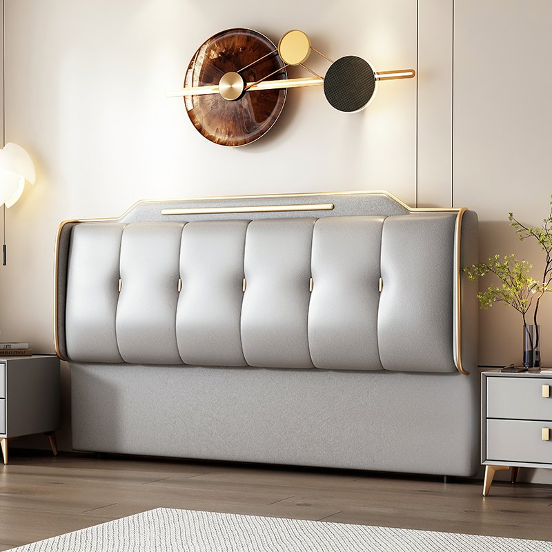 Art Deco Style Panel Headboard with No Distressing, Decorative-stitched Tufting, Rectangle Shape for Twin/Queen/Full Bed, Sponge Upholstery Fill, Standard Height - image 3