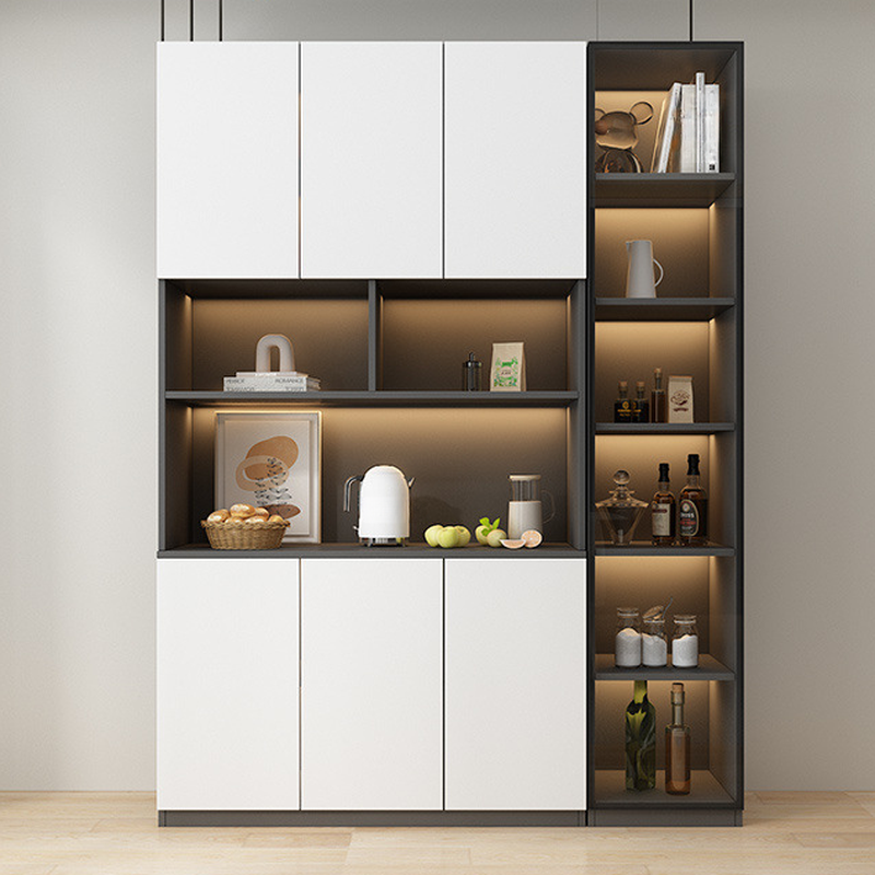 Two Toned Unclosed & Self-supporting Wide Sideboard with 2 Shelves & Benchtop - image 6