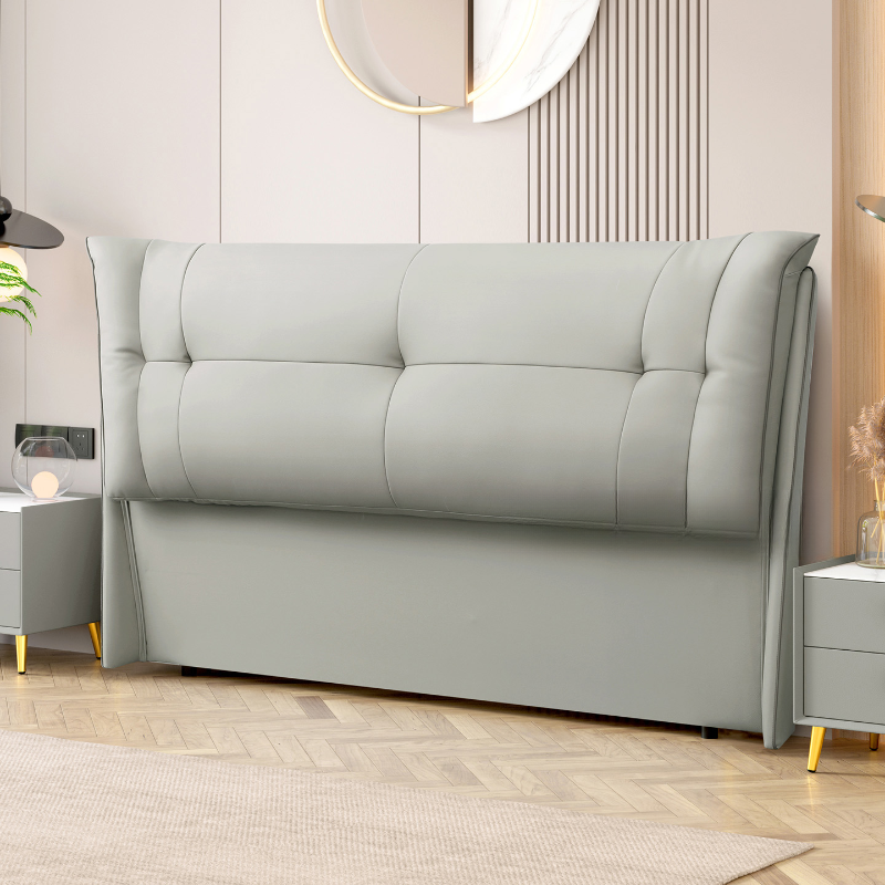 Modern Simple Style Wingback Headboard with No Distressing, Piled Tufted Rectangle Design for King/Full/Queen Bed, Featuring Sponge Upholstery and Standard Height - image 6