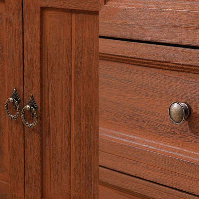 Scandinavian Narrow Metal Lingerie Chest/Semainier, Features 1 Cabinet and Included Shelves - image 16
