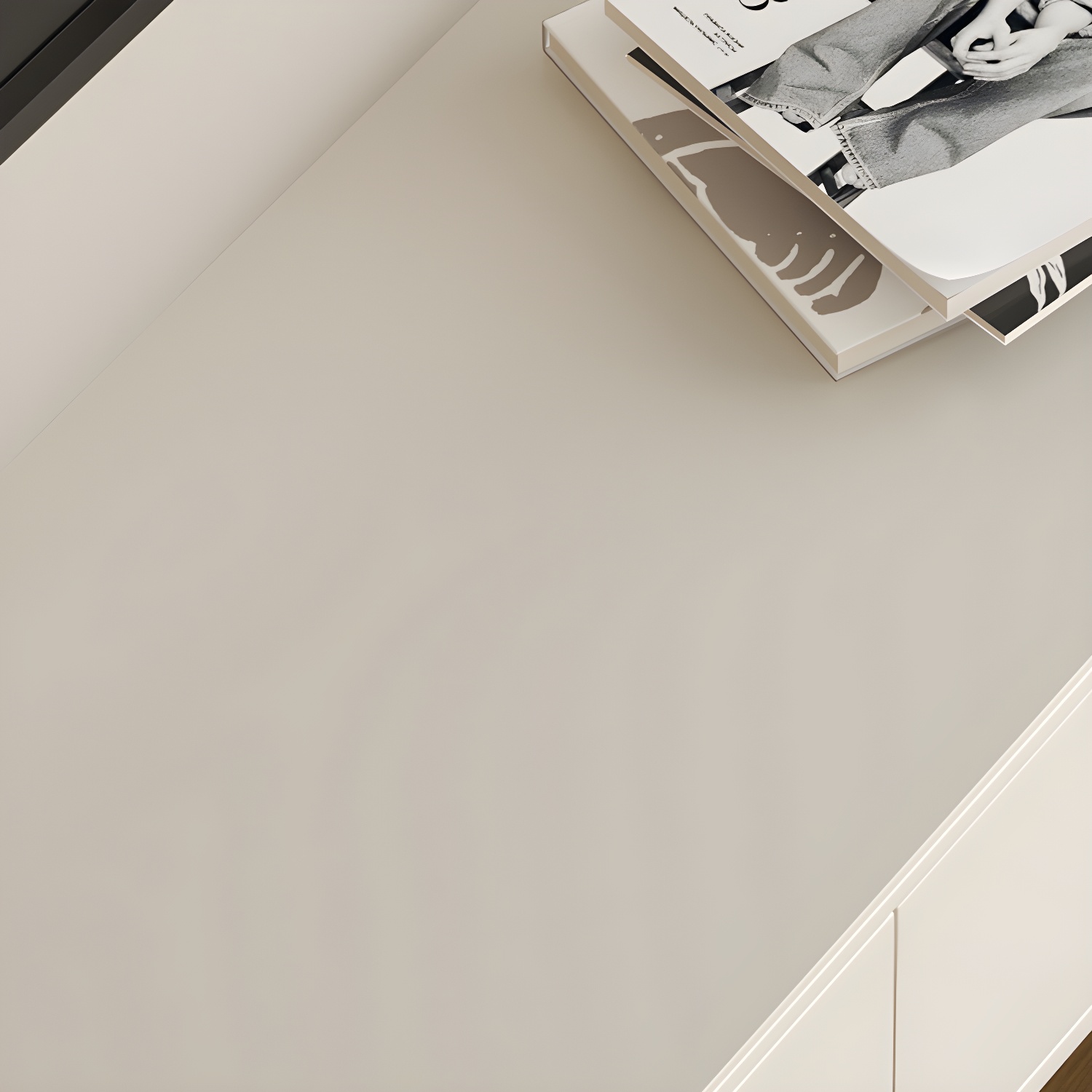 Enclosed Storage Media Console TV Stand Modern TV Stand Console with Drawers - image 9