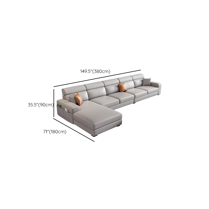 L-Shape/Straight Sofa/Sofa Chaise with USB Port, Left/Horizontal Orientation - image 23