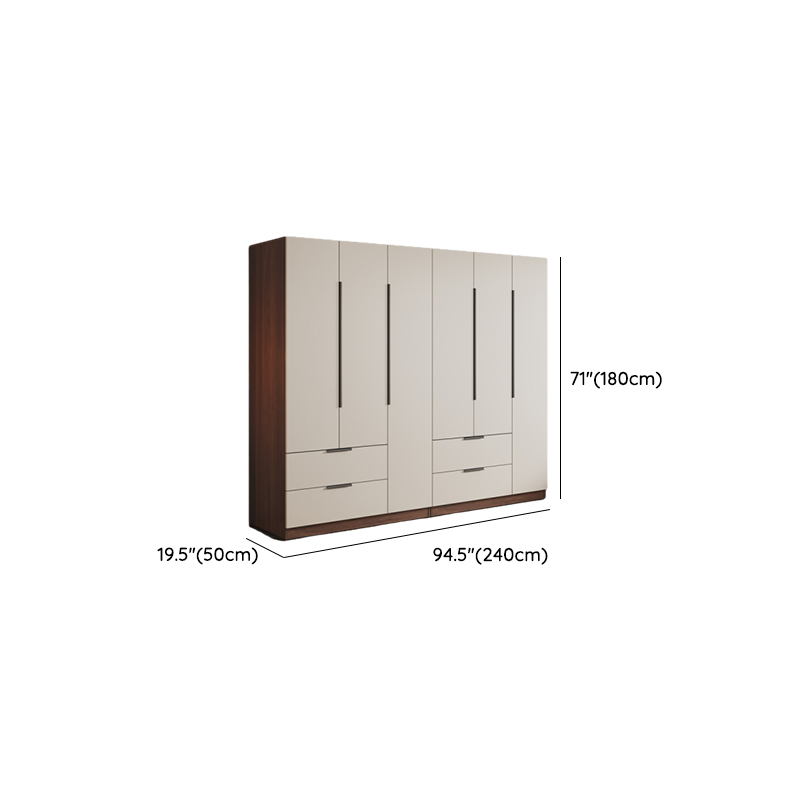 White Modish Manufactured Wood Independent Armoire Cabinet with Soft Close Drawer, Soft Close Door, and Interior Shelves - image 18