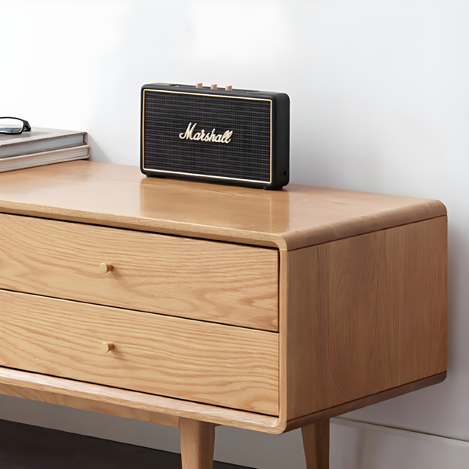 Scandinavian TV Stand with Low Height and the Cabinet Storage - image 11