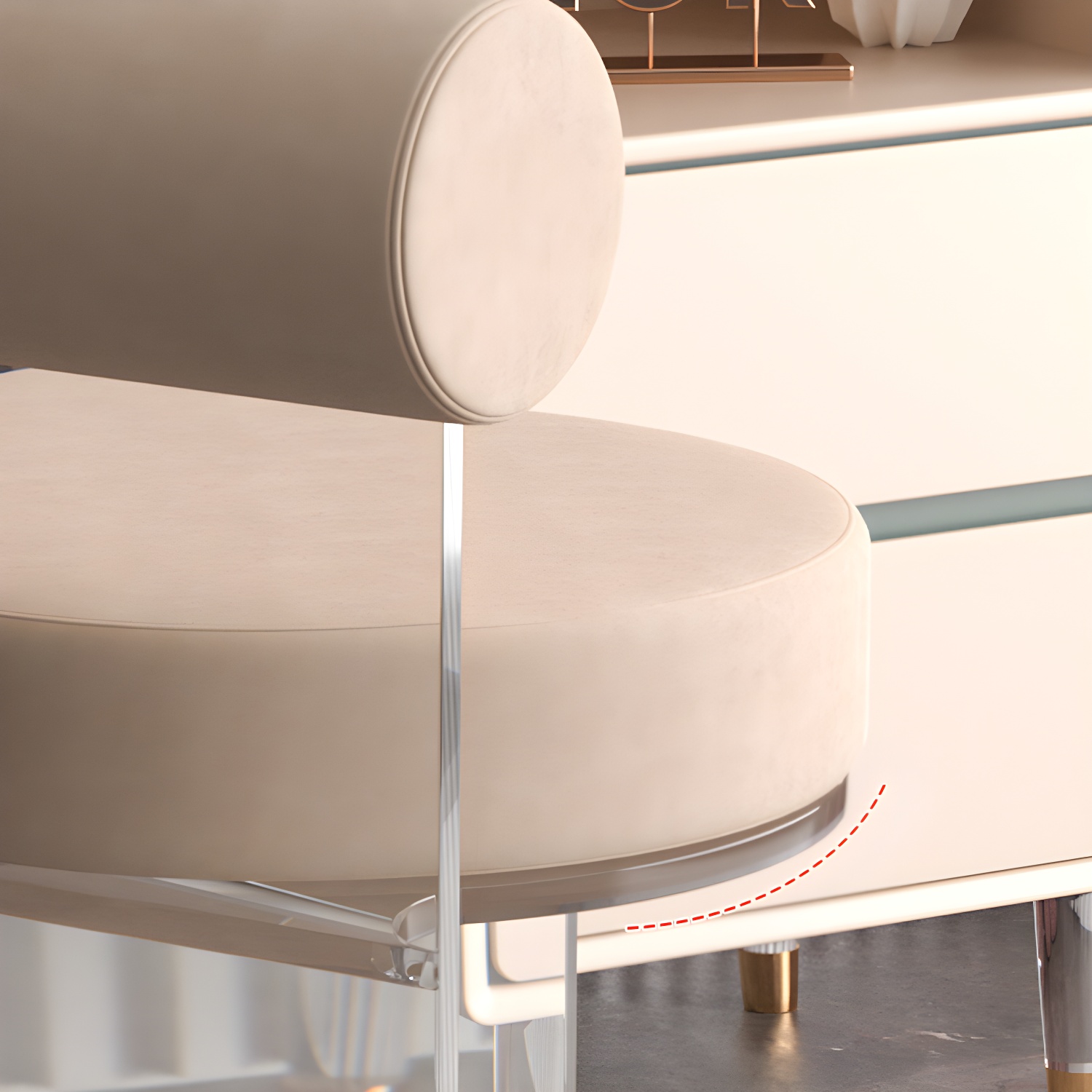 Modern Clear Leg Side Chair with Solid Back and Low Back Heights for Kitchen & Dining - image 15