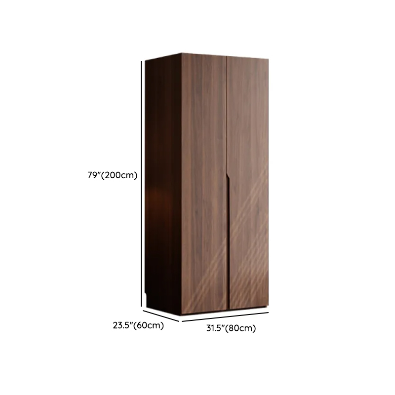 Acorn Minimalist Natural Wood Wardrobe Closet with 2 Drawers, Soft Close Door, Interior Shelves, and Clothing Rod - image 12