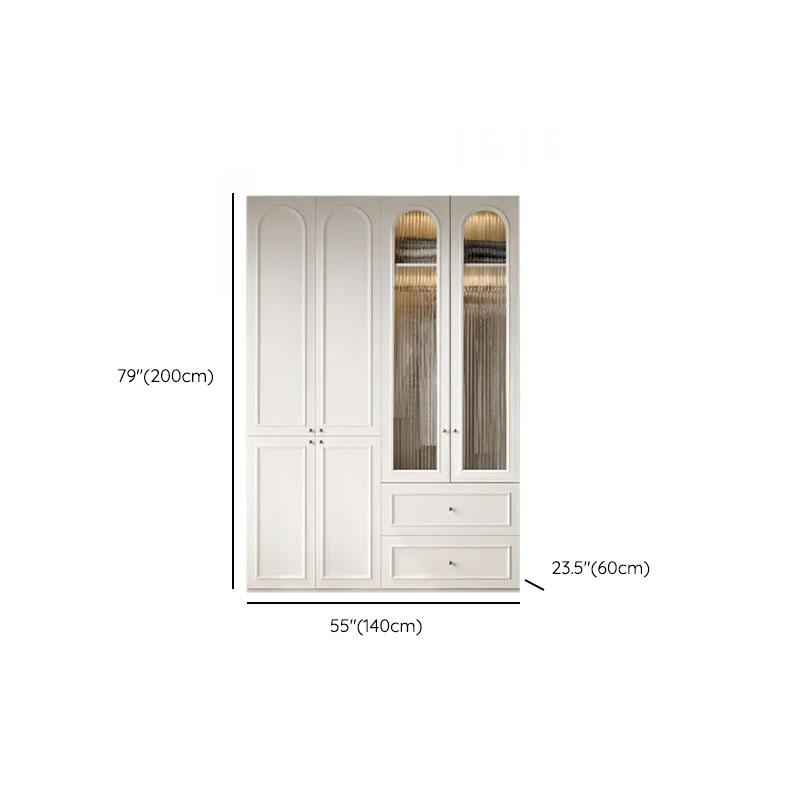 Casual Natural Wood Independent Armoire Cabinet with Soft Close Drawer, Soft Close Door, and Interior Shelves - image 33