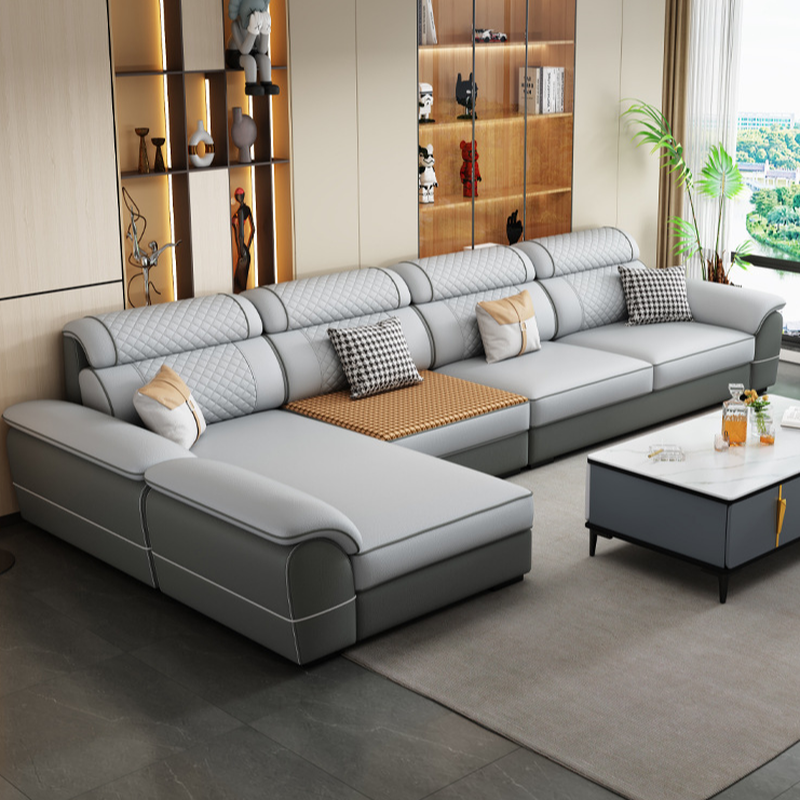 4 Pc L-Shape/Straight Left Hand Facing/Horizontal Sofa Recliner/Sofa Couch for 5 Person