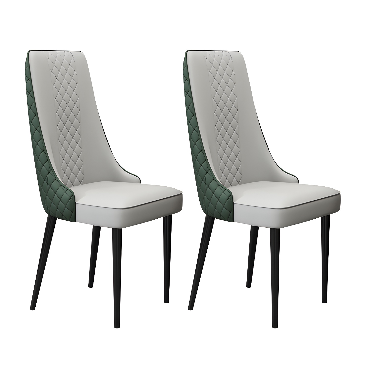 Glam Style Side Chair Leather Parsons Indoor Dining Chair for Living Room - image 7