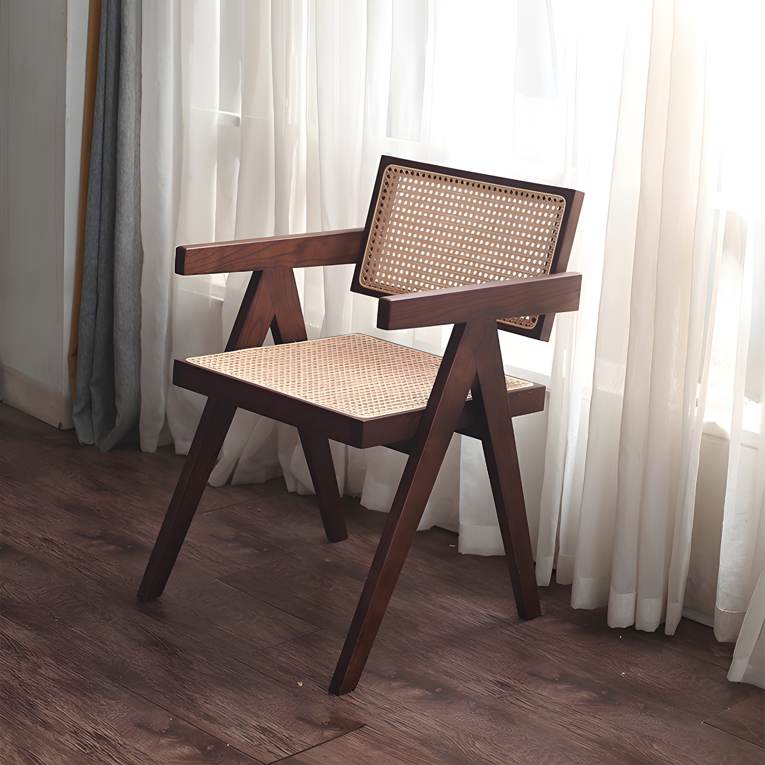 Contemporary Dining Room King Louis Back Solid Wood Dining Chair - image 9