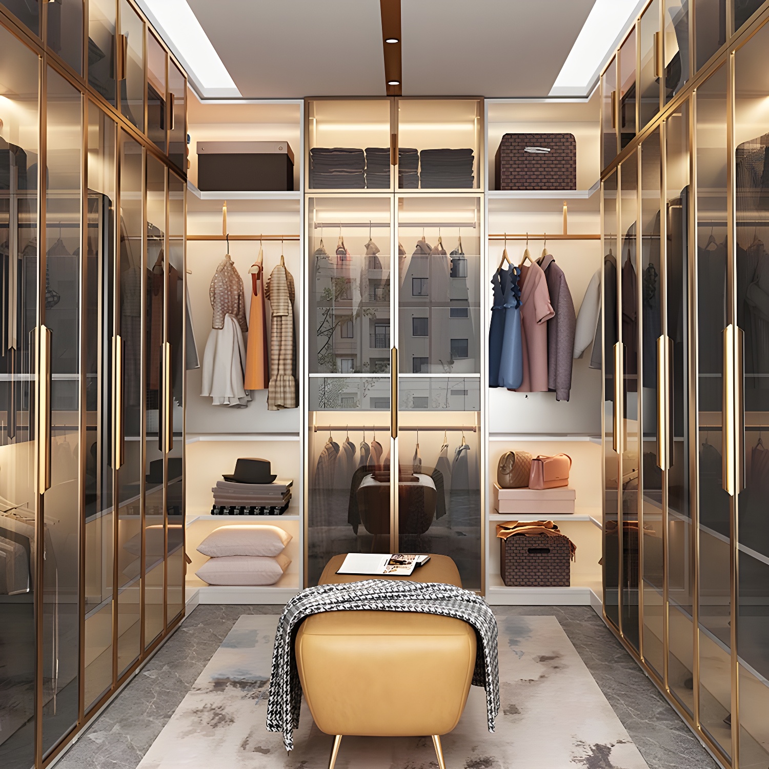 White Colour Wardrobe Armoire Contemporary Style Wooden Wardrobe Closet for Bedroom - image 4