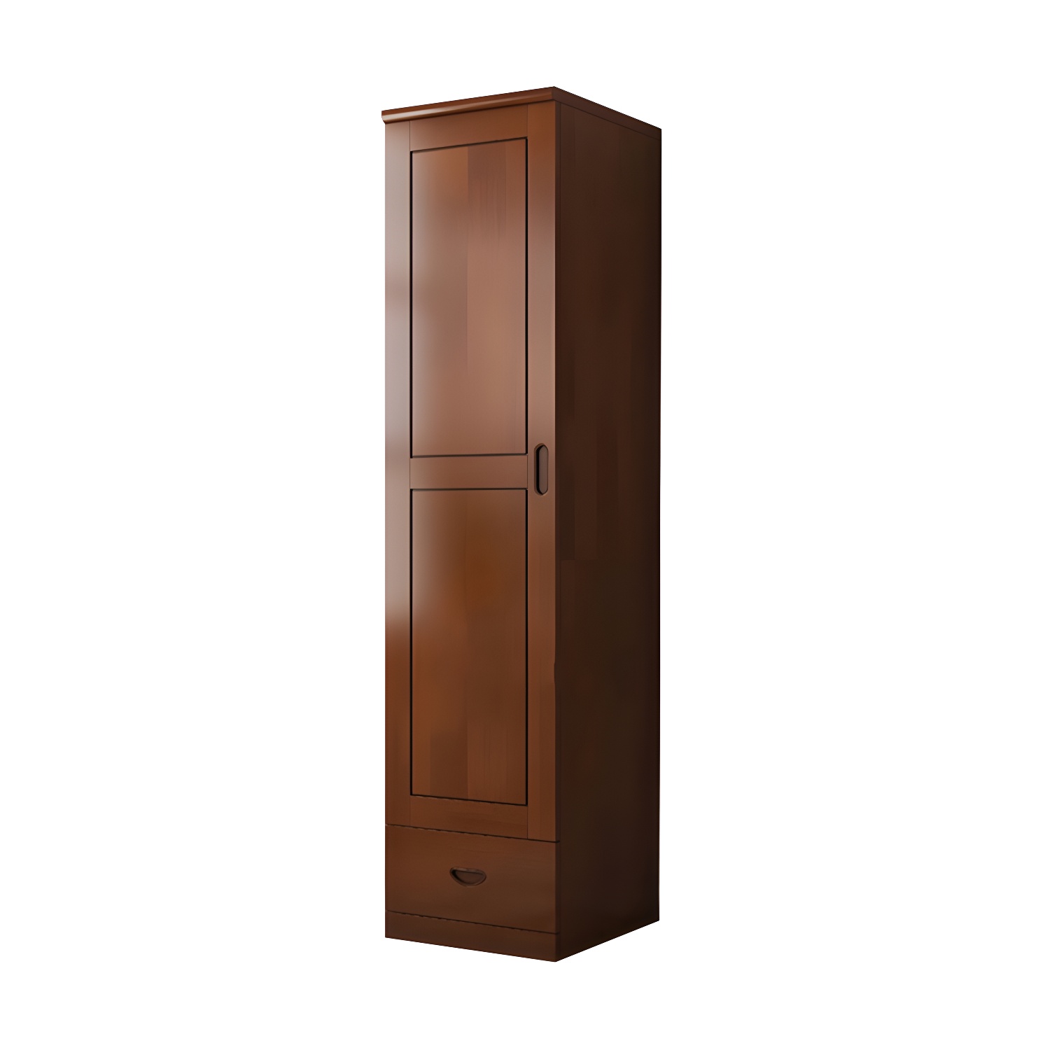 Traditional Wardrobe Cabinet Hinged Rubberwood Wardrobe Armoire - image 13