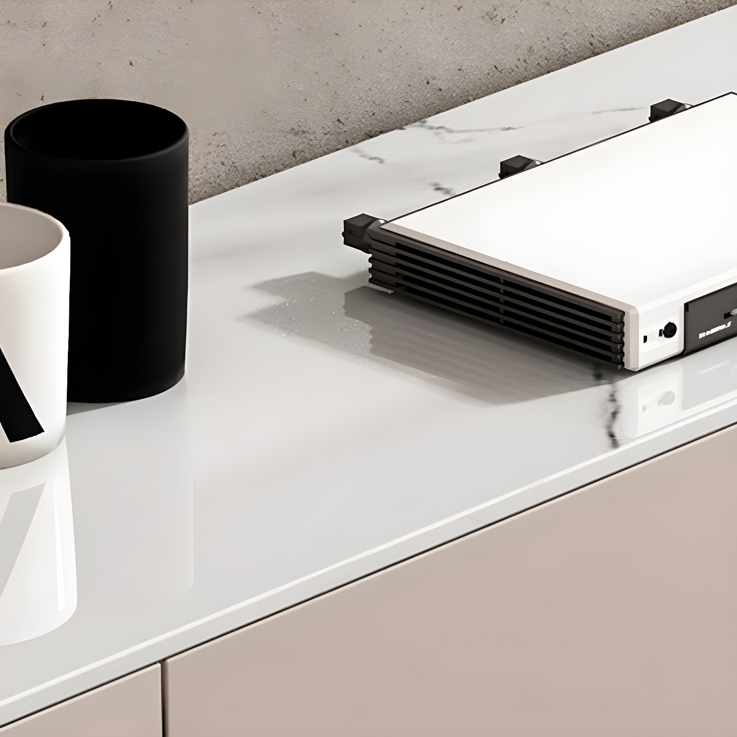 Modern Stone TV Stand with 6 Drawers and 2 Cabinets - Sleek and Stylish Design - image 14