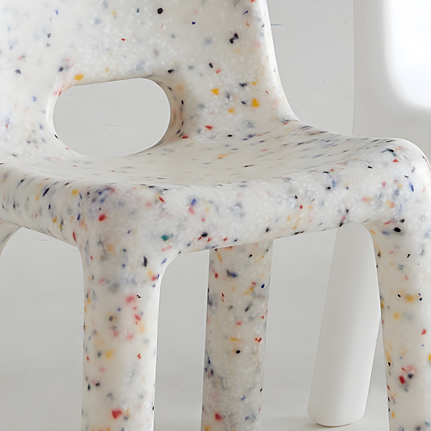 Scandinavian Style Non-Upholstered Low Back Plastic Side Chair for Kitchen & Dining - image 13