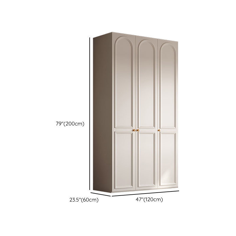 Chalk Modern Wooden Standalone Almirah with Soft Close Drawer, Soft Close Door, and Interior Shelves - image 6