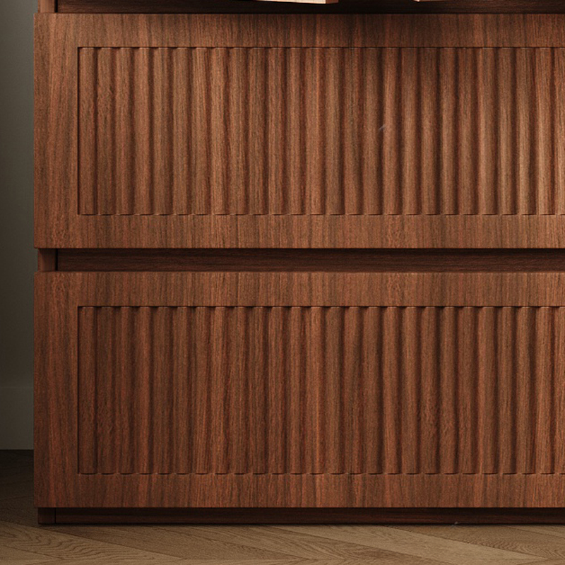 Acorn Minimalist Natural Wood Independent Wardrobe Closet with Soft Close Drawer, Soft Close Door, and Interior Shelves - image 7