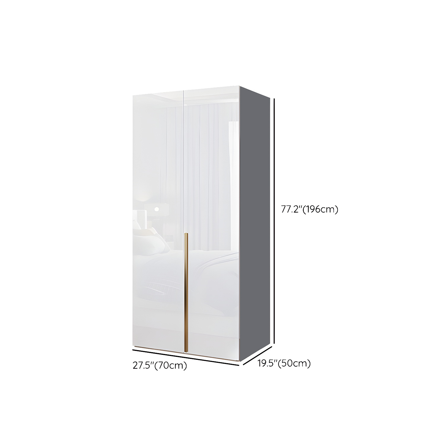 Bedroom Soft Close Doors Armoire Modern Style Wooden Wardrobe Cabinet - image 10