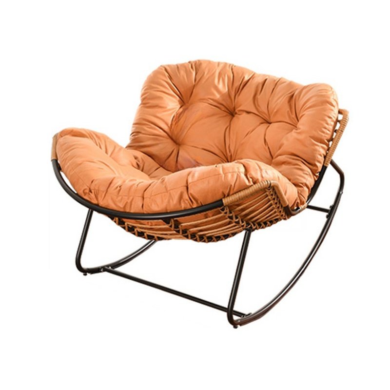 Ergonomic and Stationary Cotton Nursery Recliner with Back - image 8