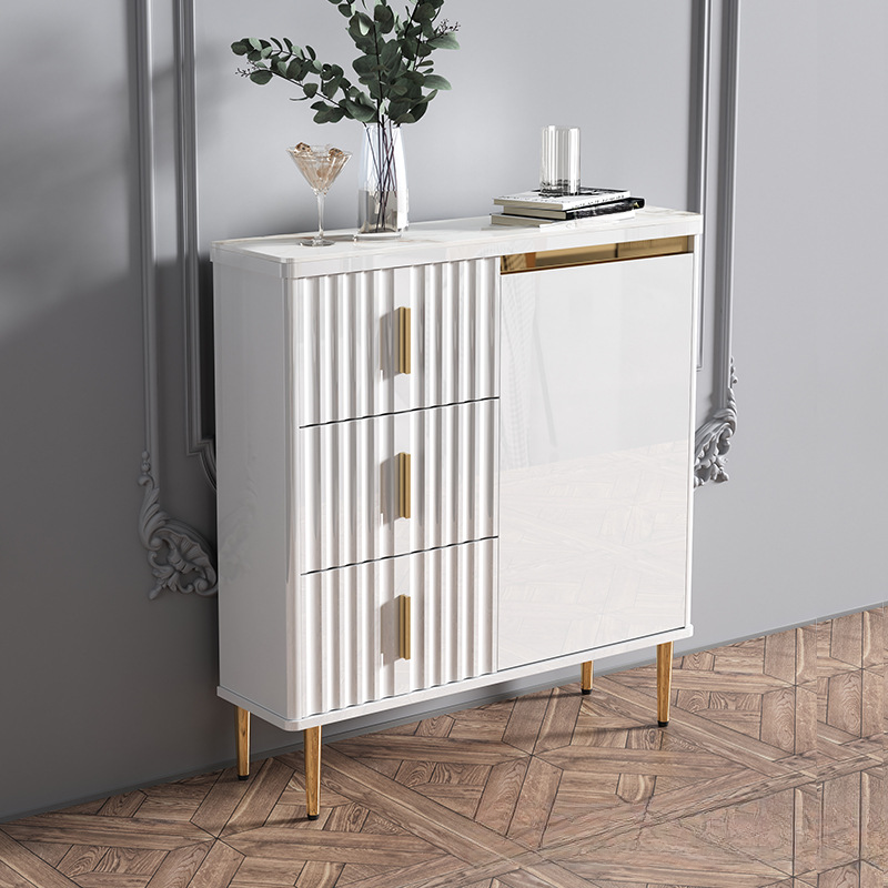 Luxurious Chalk Stone Standard Flooring Sideboard with 3 Doors & Variable Shelf - image 6