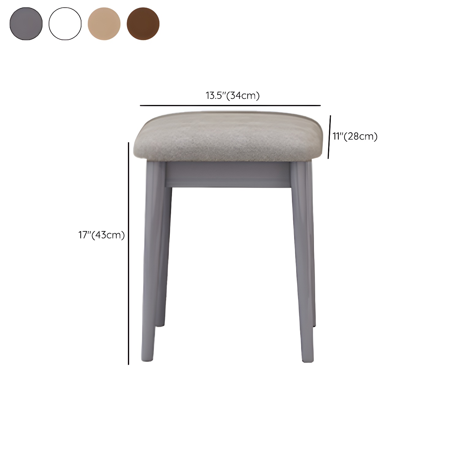 Solid Wood Makeup Vanity Desk Modern Makeup Vanity Desk Table with 4 Drawers - image 17