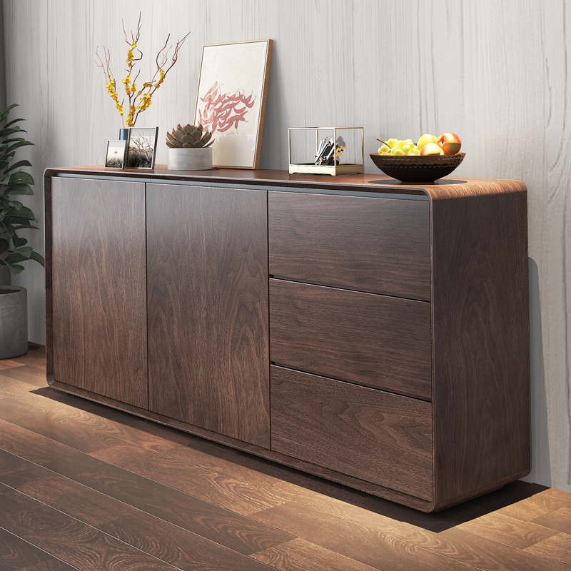 Simplistic Standard/Narrow Sideboard with 3 Drawers, 3 Shelves, Compartment, 2 Doors & Closet - image 6