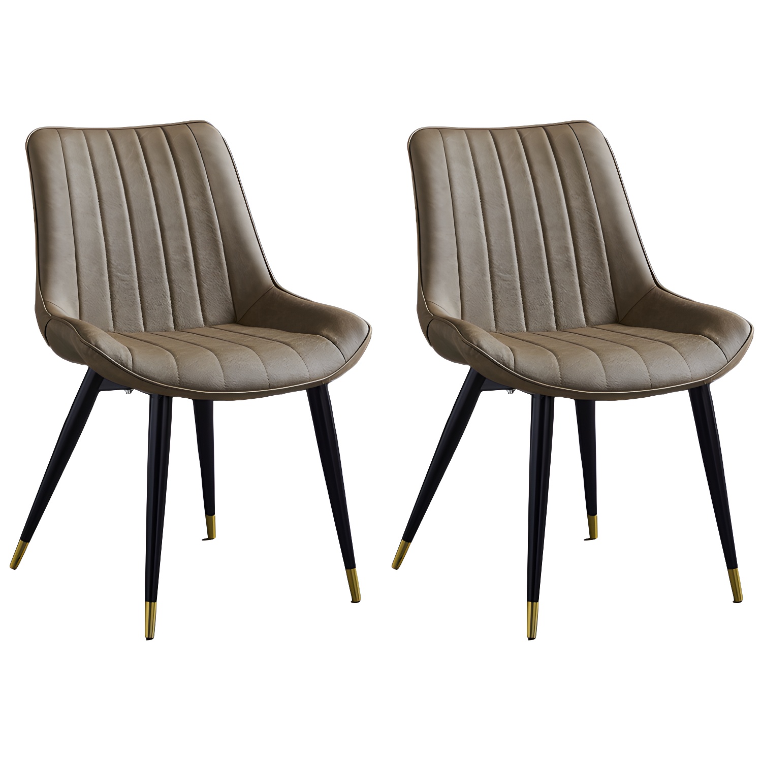 Scandinavian Leather Restaurant Side Chair Matte Finish Parsons Dining Chair - image 5
