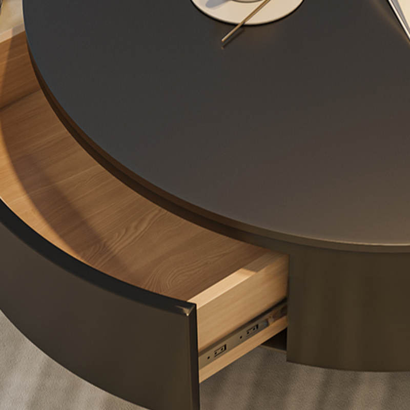 Double Nesting/Single Accent Table Set with Rounded Top and 2 Drawers - image 12