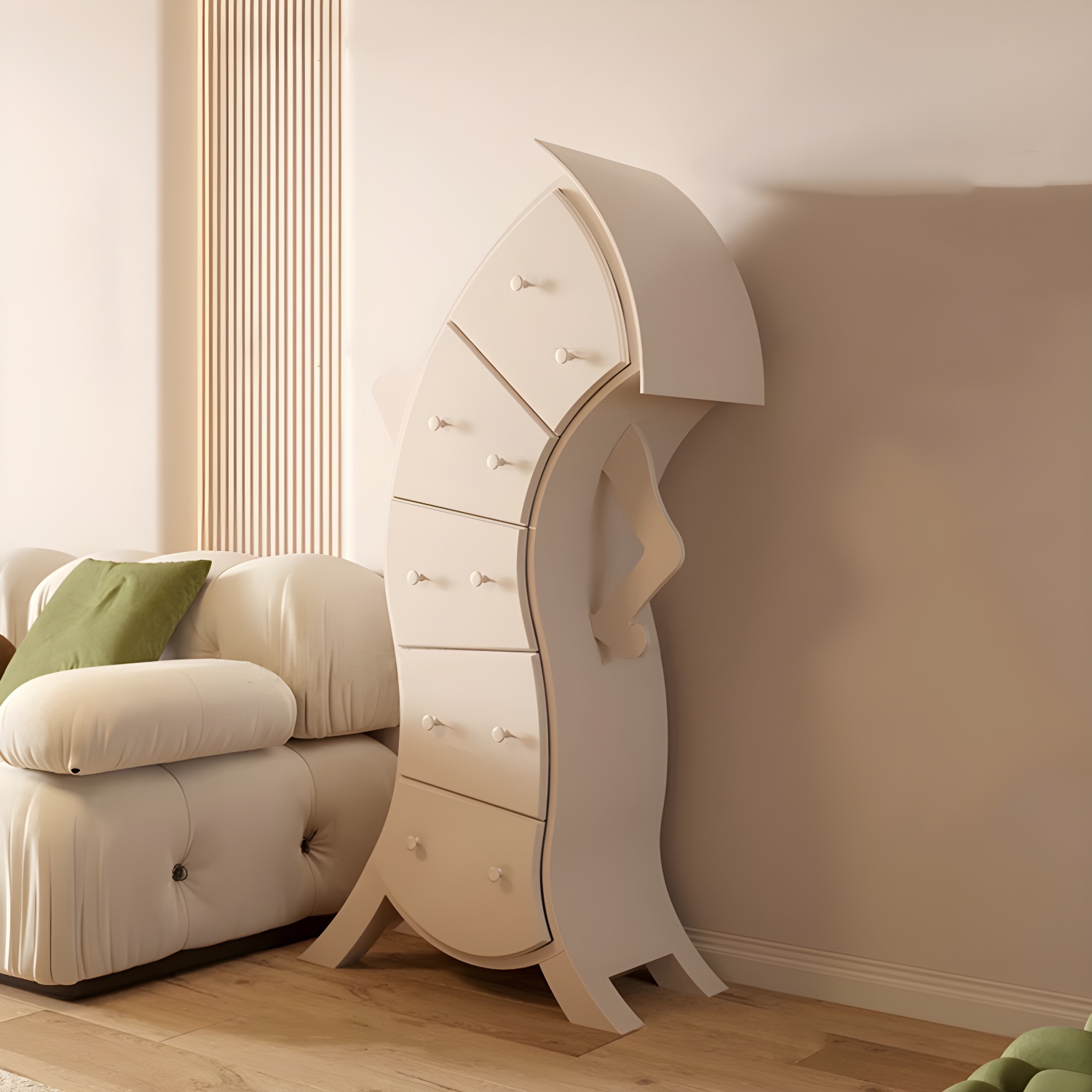 Modern Wood Accent Chest with Soft Close Drawers and Standard Length - image 2