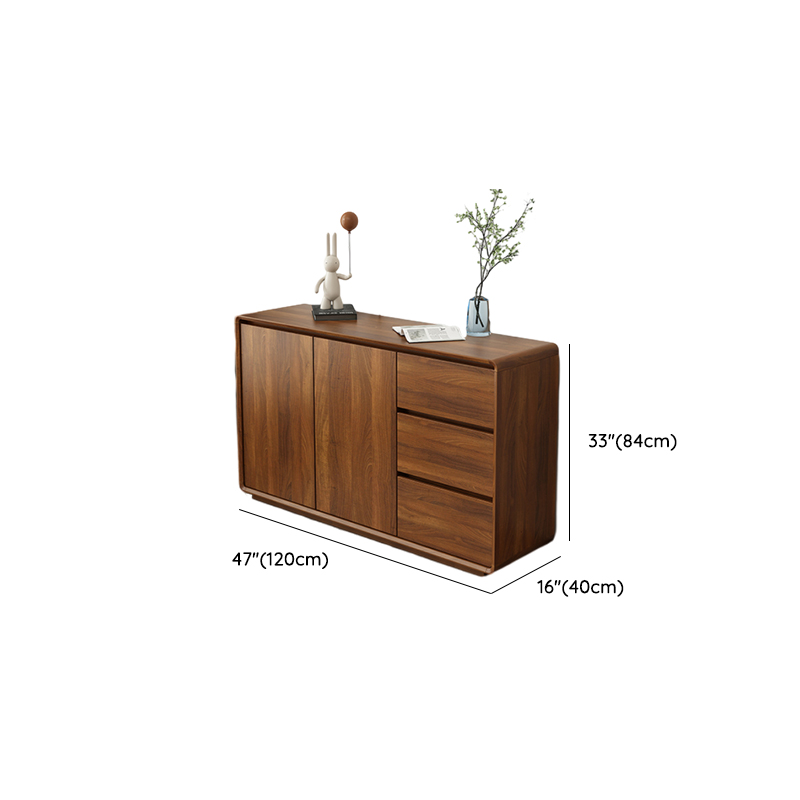 Ground Sideboard with 3 Drawers, Cupboard, Standard/Narrow Size, Timber Countertop, Adjustable Shelving, and 2 Doors/1 Door - image 13