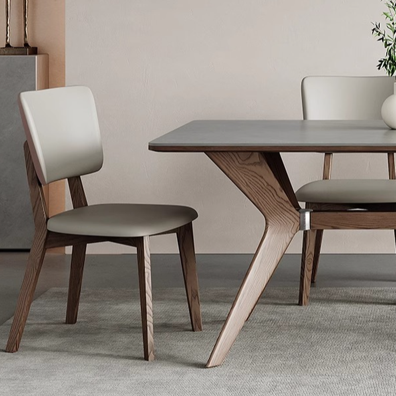 Slate Stone Dining Table Set for 6 People in Dove Grey - image 8