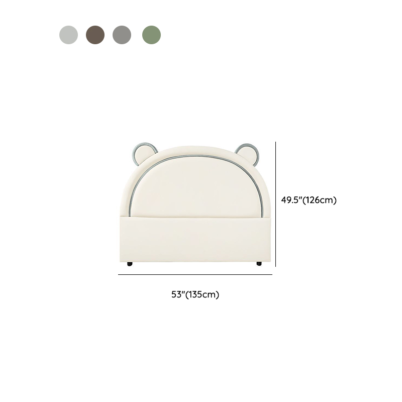 Modish Timber Panel Headboard with No Distressing, Arched Shape for Twin XL/King/Queen Bed, Featuring Sponge Upholstery and Standard Height - image 11