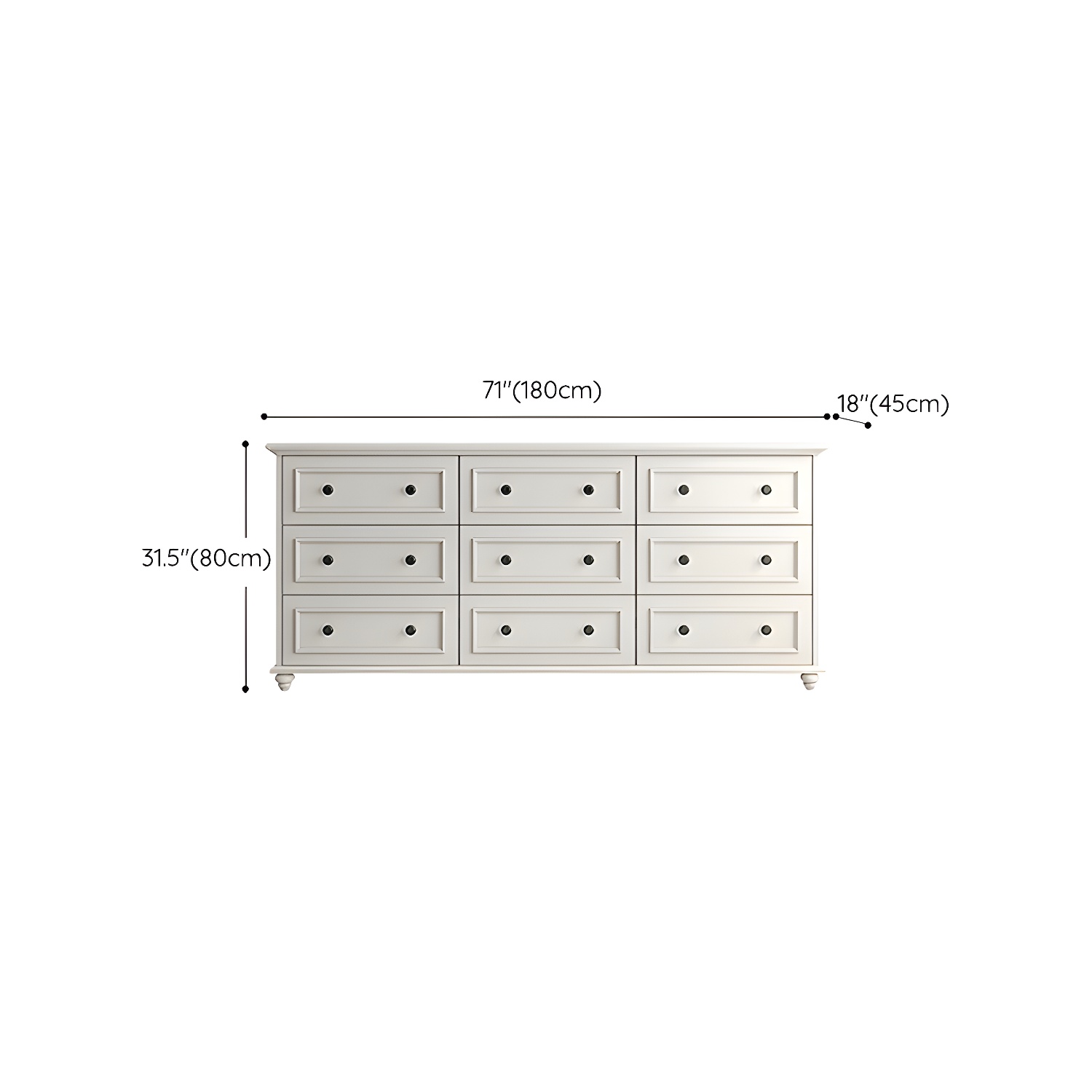Solid Wood and Soft-Close Drawers Modern Chest with Wood Top - image 27