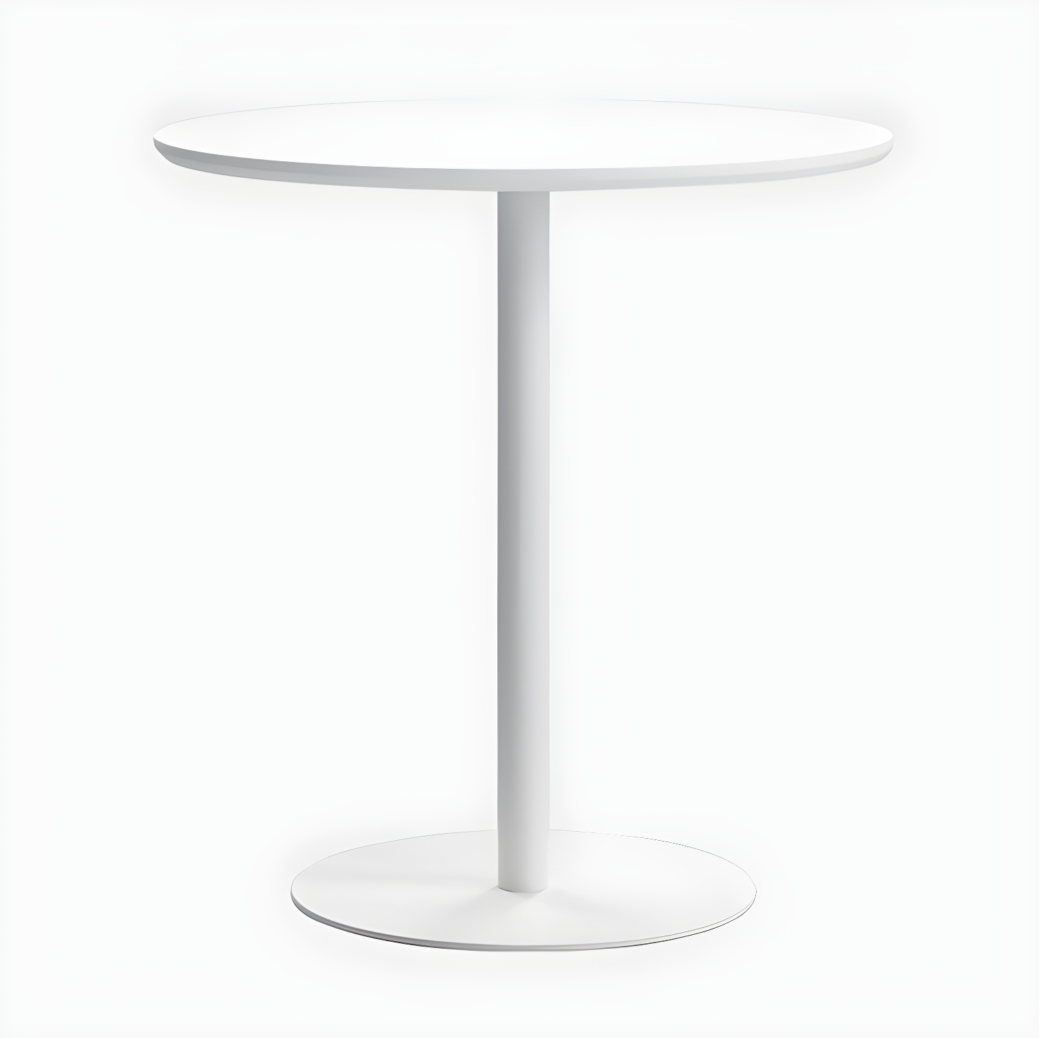 Round Tulip Base Casual Dining Table Four-Color Fixed Table with Solid Wood - image 7