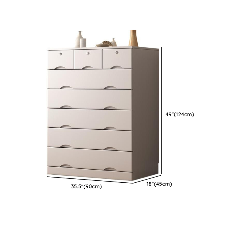 Light Gray Simple Cube Console Dresser for Parlor - image 15