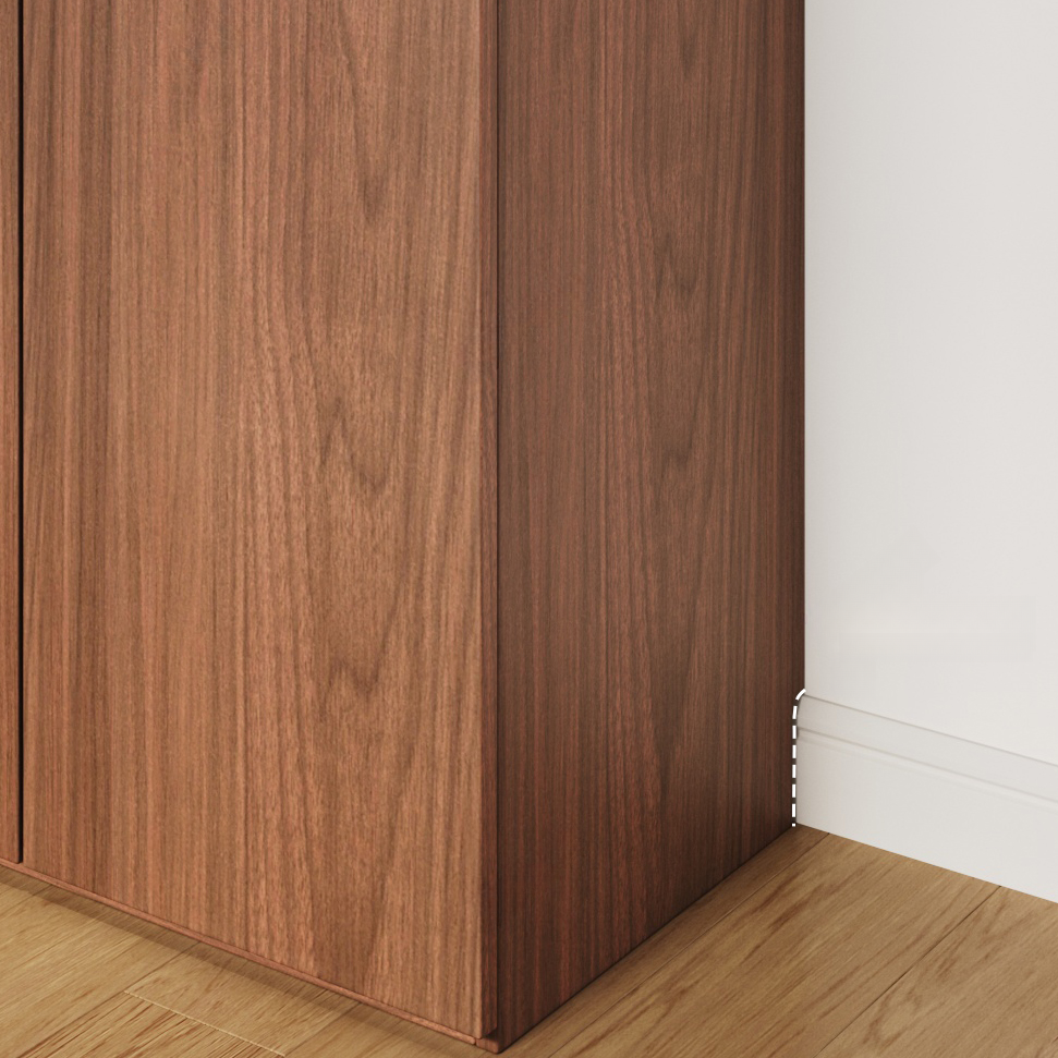 Acorn Minimalist Laminate Wardrobe Closet with Soft Close Door, Interior Shelves, and Clothing Rod - image 4